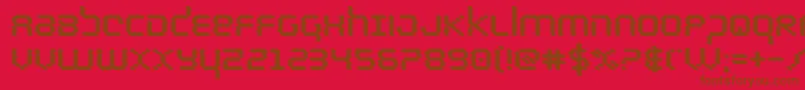 Police bytepoliceblack – polices brunes sur fond rouge