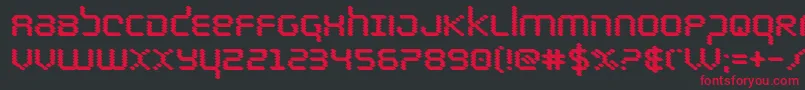 Шрифт bytepoliceblack – красные шрифты на чёрном фоне