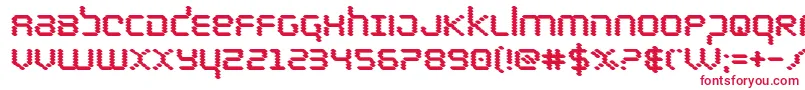 bytepoliceblack Font – Red Fonts on White Background