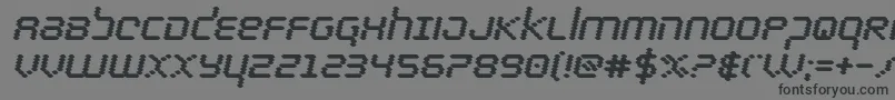 bytepoliceblackital Font – Black Fonts on Gray Background