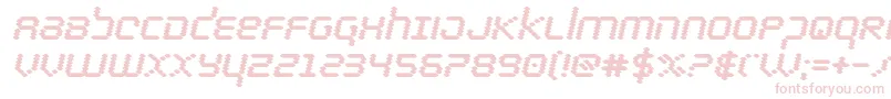 bytepoliceblackital Font – Pink Fonts on White Background