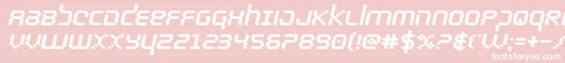 bytepoliceblackital Font – White Fonts on Pink Background