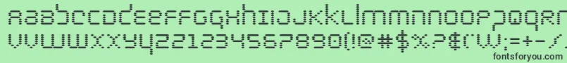 bytepolicebold Font – Black Fonts on Green Background