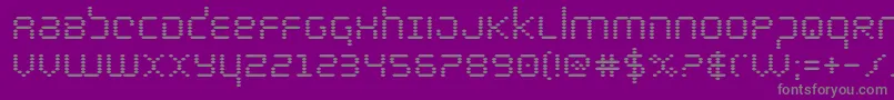 bytepolicebold Font – Gray Fonts on Purple Background