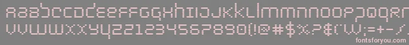 bytepolicebold Font – Pink Fonts on Gray Background