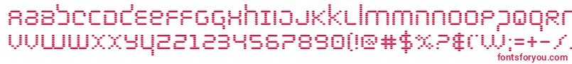 bytepolicebold Font – Red Fonts on White Background