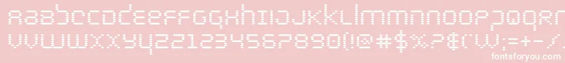 bytepolicebold Font – White Fonts on Pink Background