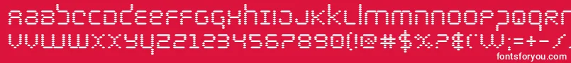 bytepolicebold Font – White Fonts on Red Background