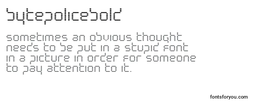 Review of the Bytepolicebold Font