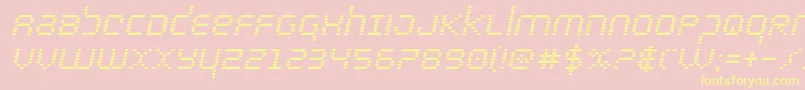 fuente bytepoliceboldital – Fuentes Amarillas Sobre Fondo Rosa