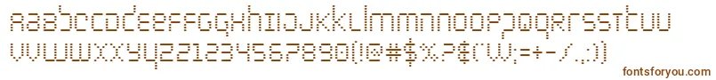 Шрифт bytepolicecond – коричневые шрифты на белом фоне