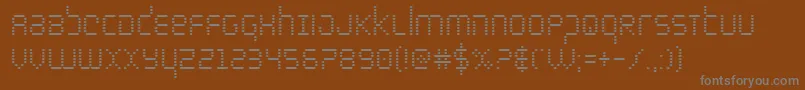 Шрифт bytepolicecond – серые шрифты на коричневом фоне