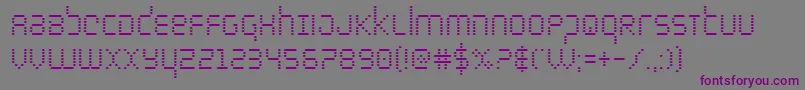 Шрифт bytepolicecond – фиолетовые шрифты на сером фоне