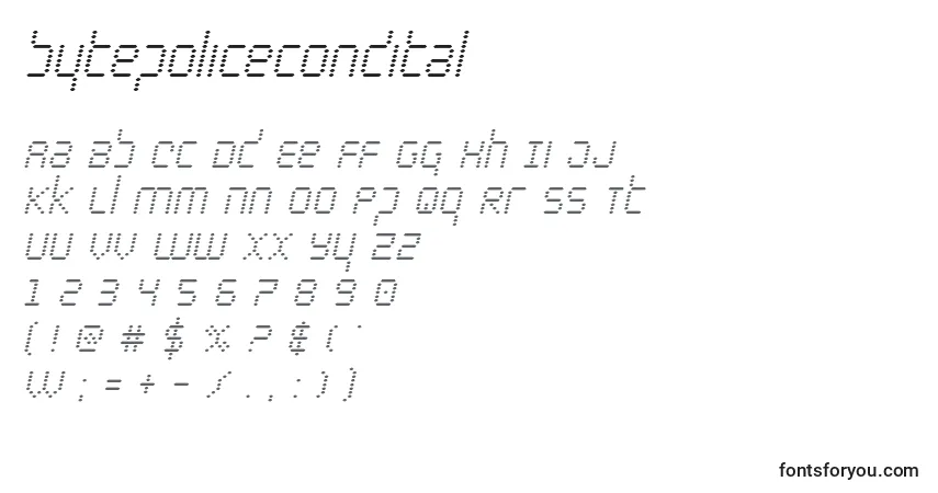 Police Bytepolicecondital - Alphabet, Chiffres, Caractères Spéciaux