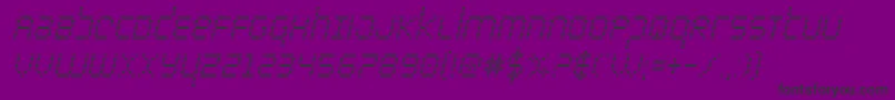 bytepolicecondital Font – Black Fonts on Purple Background