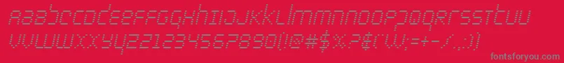 bytepolicecondital Font – Gray Fonts on Red Background
