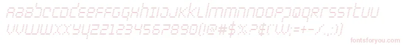 bytepolicecondital Font – Pink Fonts on White Background
