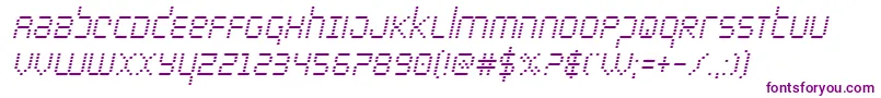 bytepolicecondital Font – Purple Fonts on White Background