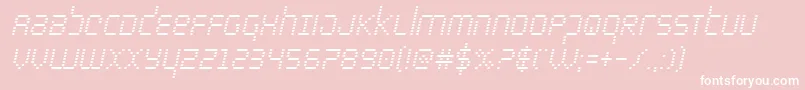 bytepolicecondital Font – White Fonts on Pink Background