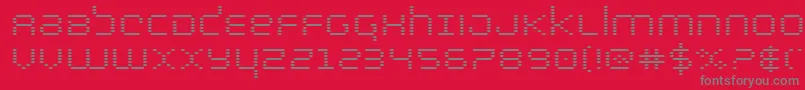 bytepoliceexpand Font – Gray Fonts on Red Background