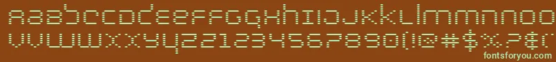 Шрифт bytepoliceexpand – зелёные шрифты на коричневом фоне
