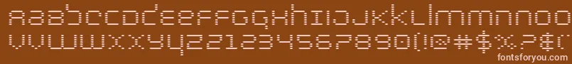 Шрифт bytepoliceexpand – розовые шрифты на коричневом фоне