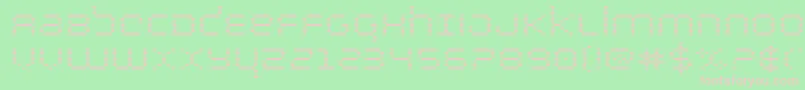 bytepoliceexpand Font – Pink Fonts on Green Background