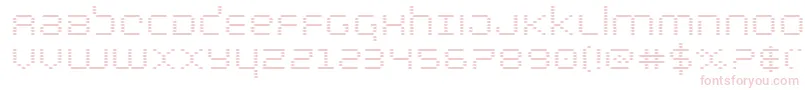bytepoliceexpand Font – Pink Fonts on White Background