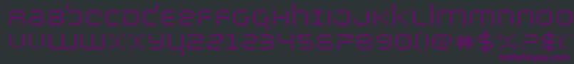 bytepoliceexpand Font – Purple Fonts on Black Background