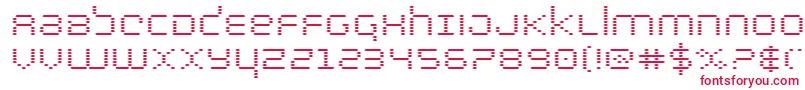 bytepoliceexpand Font – Red Fonts on White Background