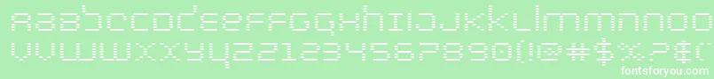 bytepoliceexpand Font – White Fonts on Green Background