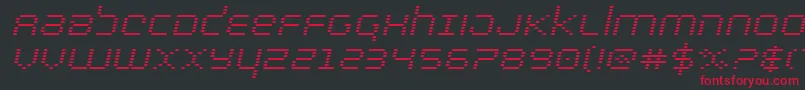 bytepoliceexpandital-fontti – punaiset fontit mustalla taustalla