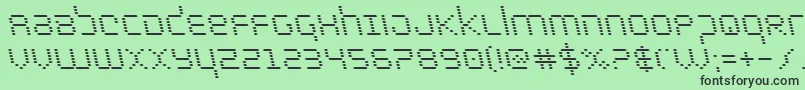 Шрифт bytepoliceleft – чёрные шрифты на зелёном фоне