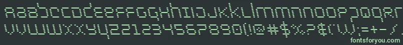 Шрифт bytepoliceleft – зелёные шрифты на чёрном фоне