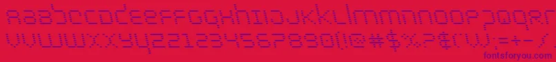 bytepoliceleft Font – Purple Fonts on Red Background