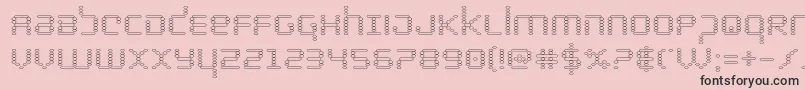 bytepoliceout Font – Black Fonts on Pink Background