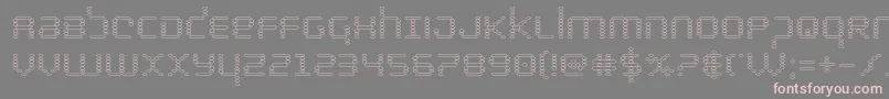 Шрифт bytepoliceout – розовые шрифты на сером фоне