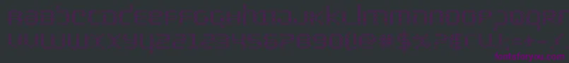Шрифт bytepoliceout – фиолетовые шрифты на чёрном фоне