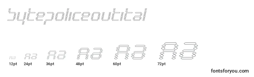 Bytepoliceoutital Font Sizes
