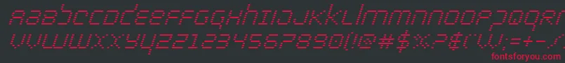 bytepolicesuperital-fontti – punaiset fontit mustalla taustalla