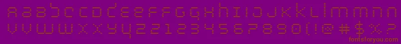 bytepolicetitle Font – Brown Fonts on Purple Background