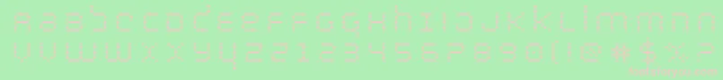 bytepolicetitle Font – Pink Fonts on Green Background