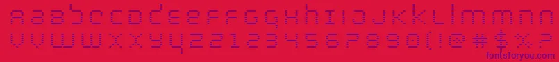 Шрифт bytepolicetitle – фиолетовые шрифты на красном фоне
