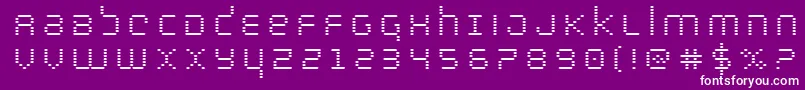 bytepolicetitle Font – White Fonts on Purple Background