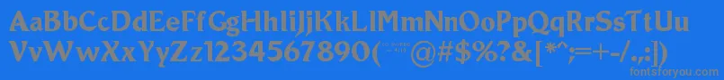 Шрифт Roamic – серые шрифты на синем фоне