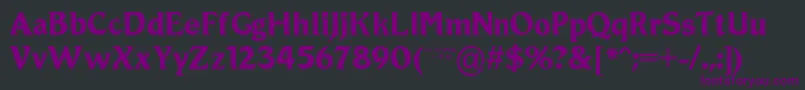 Шрифт Roamic – фиолетовые шрифты на чёрном фоне