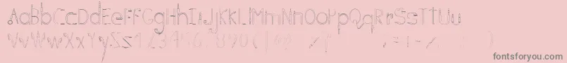 Fonte C  FONE – fontes cinzas em um fundo rosa