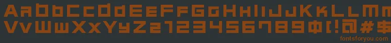 c08n  -fontti – ruskeat fontit mustalla taustalla
