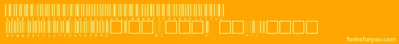 c39hrp24dhtt Font – Yellow Fonts on Orange Background