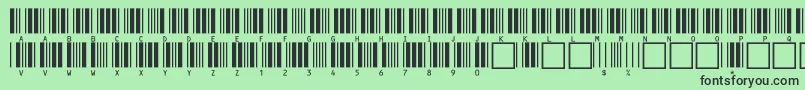 フォントc39hrp24dltt – 緑の背景に黒い文字